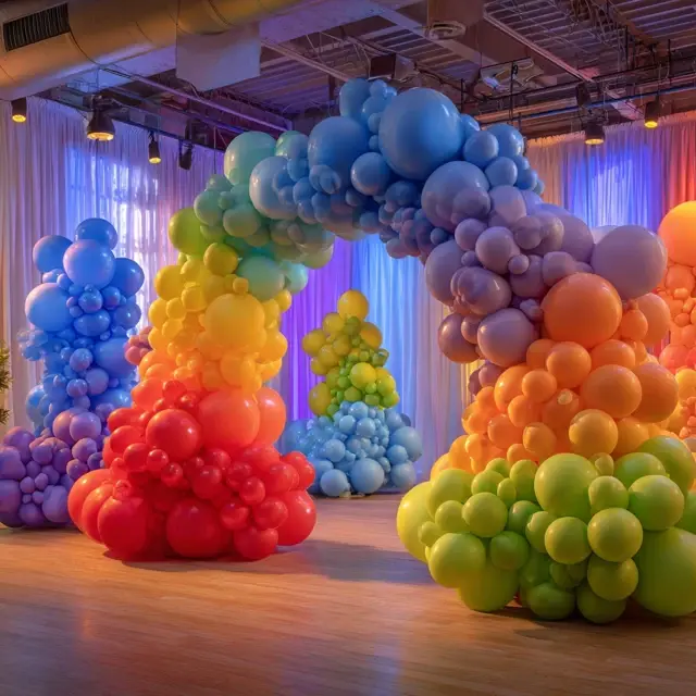 Rainbow Balloon Ideas for Colorful Happy Birthday Decorations - Balloon Decorations | Laravel