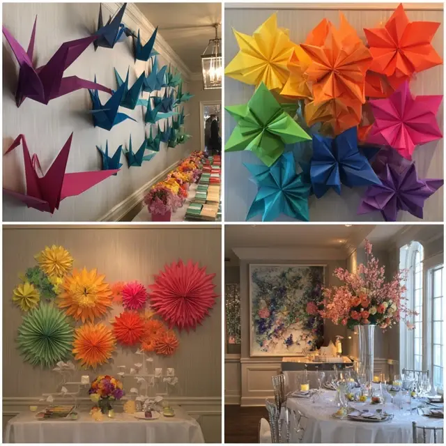 Happy Birthday Decorations with DIY Origami Accents - DIY Birthday Decor | Laravel