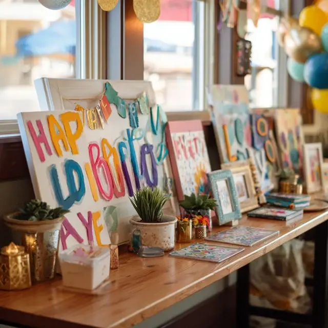 How to Use Handmade Signs for Happy Birthday Decorations - DIY Birthday Decor | Laravel