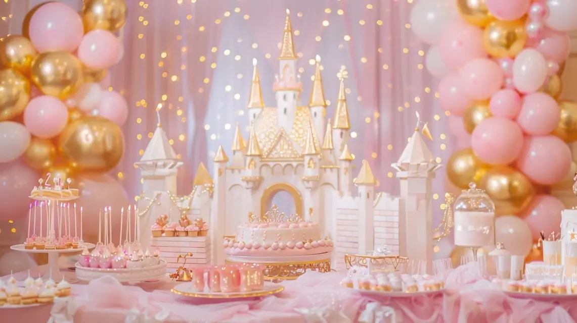Princess Castle Happy Birthday Decorations for Little Girls - Theme-Based Decorations | Laravel
