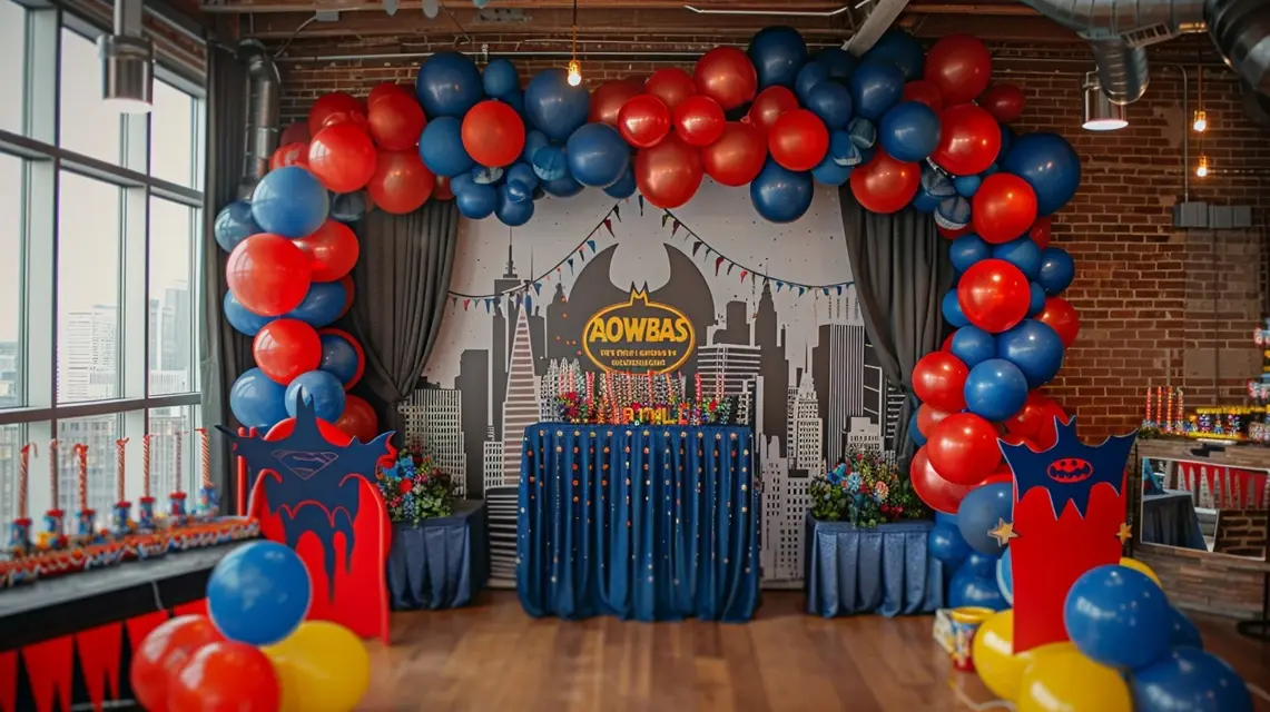 Superhero Happy Birthday Decorations for Action Lovers - Theme-Based Decorations | Laravel