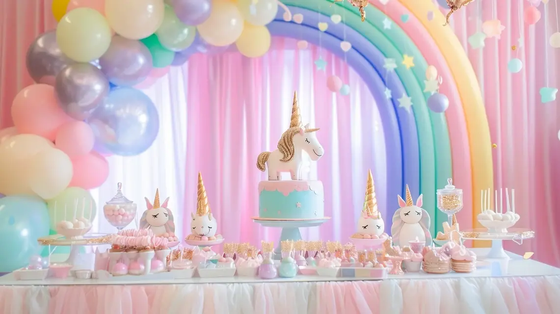 Whimsical Unicorn Happy Birthday Decorations for Girls - Theme-Based Decorations | Laravel