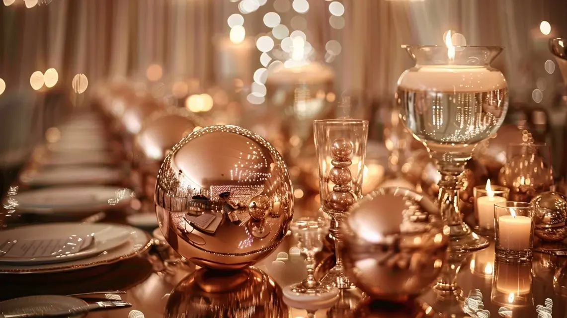 Glamorous Rose Gold Happy Birthday Decorations to Shine - Theme-Based Decorations | Laravel