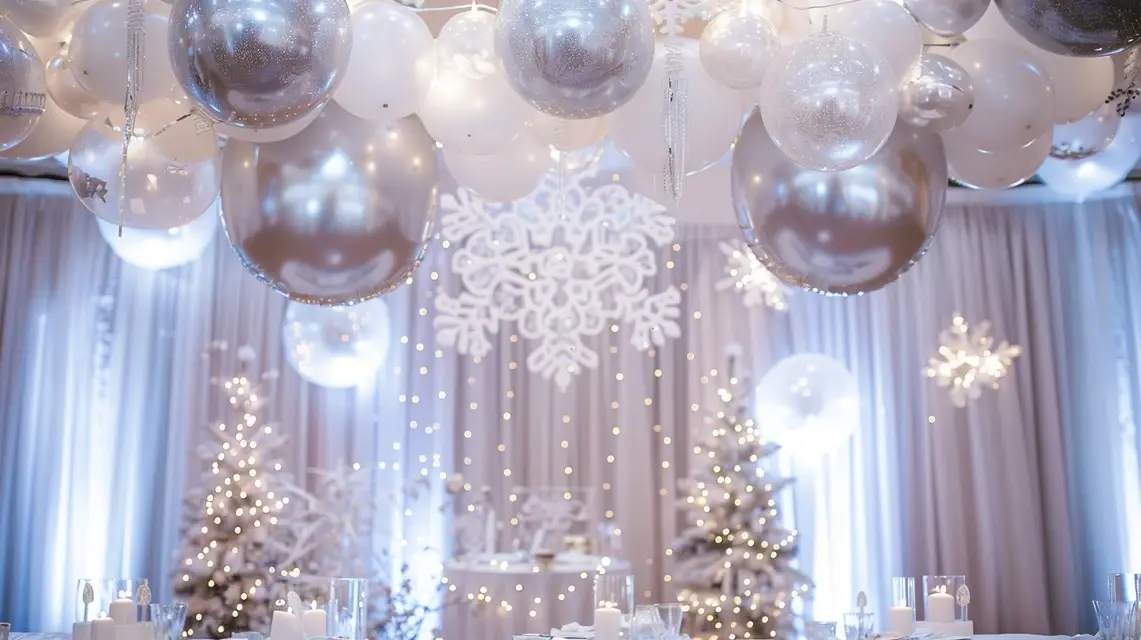 Winter Wonderland Happy Birthday Decorations with Sparkle - Theme-Based Decorations | Laravel