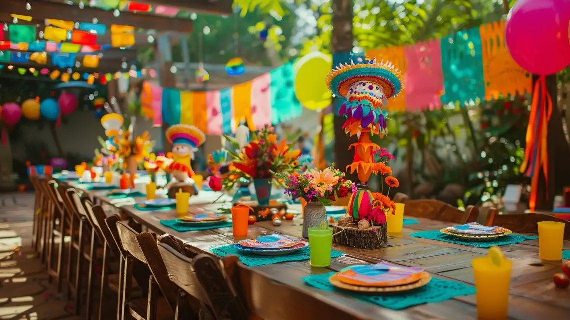 Fiesta-Themed Happy Birthday Decorations Full of Color - Theme-Based Decorations | Laravel