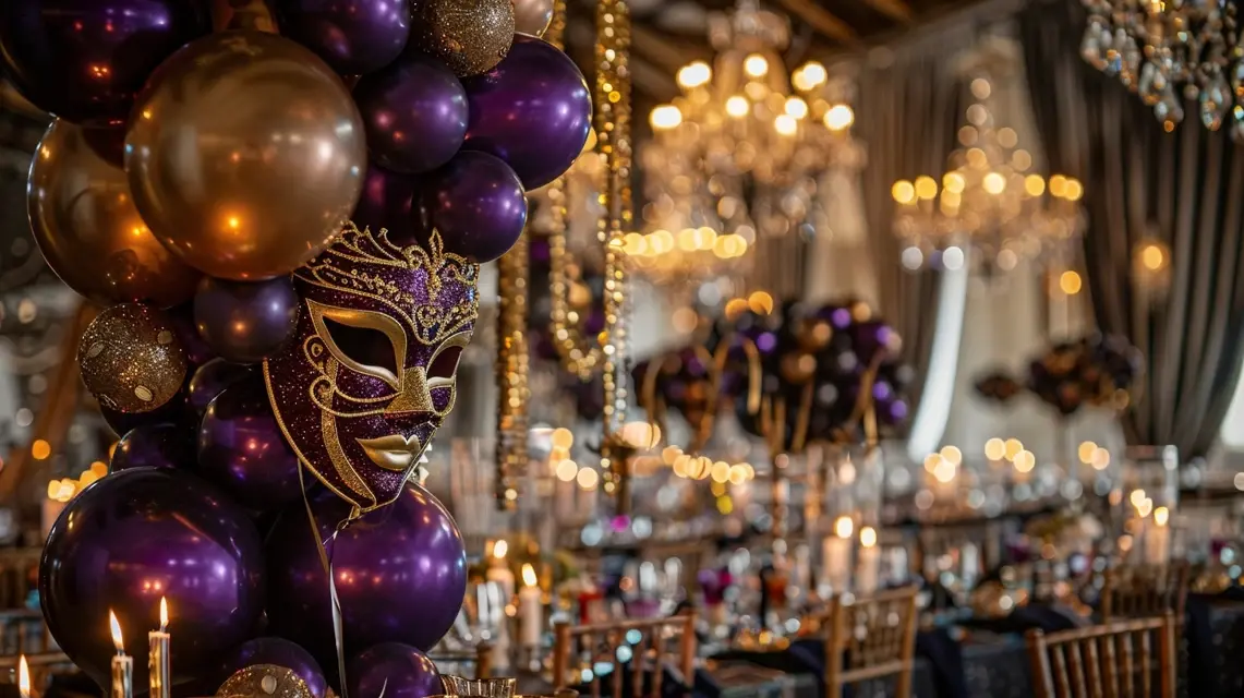 Masquerade Ball Happy Birthday Decorations for Adults - Theme-Based Decorations | Laravel