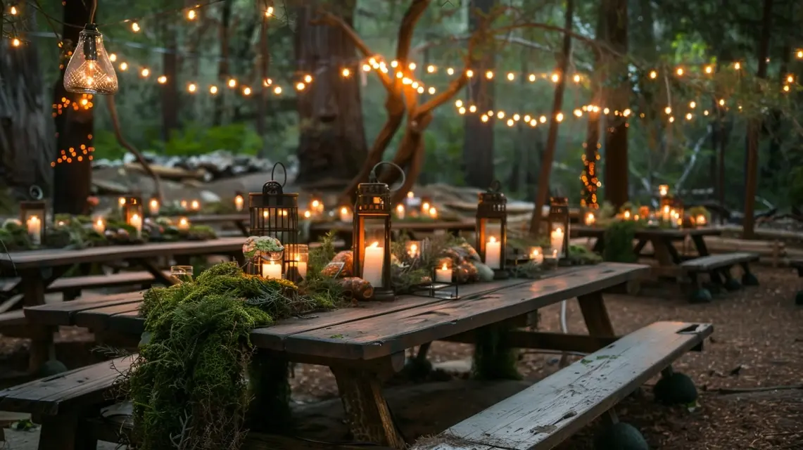 Enchanted Forest Happy Birthday Decorations with Lights - Theme-Based Decorations | Laravel