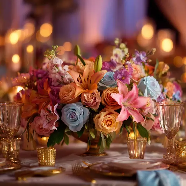 Floral Centerpieces to Match Happy Birthday Decorations - Table and Centerpiece Ideas | Laravel