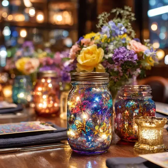 DIY Mason Jar Ideas for Happy Birthday Decorations - Table and Centerpiece Ideas | Laravel