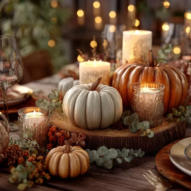 Fall Harvest Table Ideas for Happy Birthday Events - Table and Centerpiece Ideas | Laravel