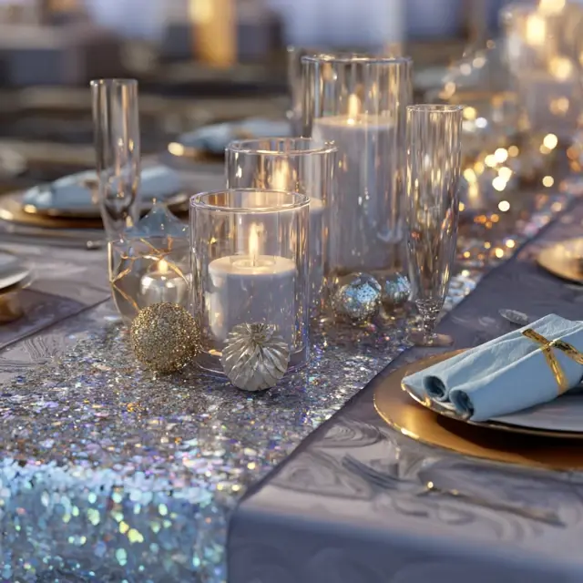 Glitter Table Accents for Sparkling Happy Birthdays - Table and Centerpiece Ideas | Laravel
