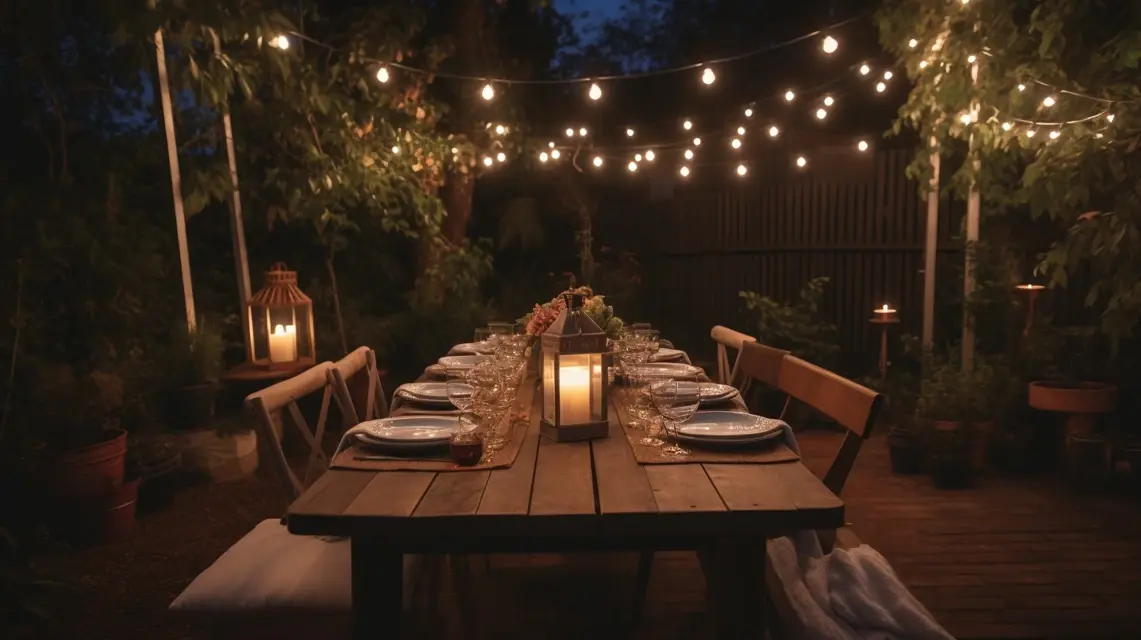 Candlelit Patio Happy Birthday Decorations Guide - Outdoor Birthday Decorations | Laravel