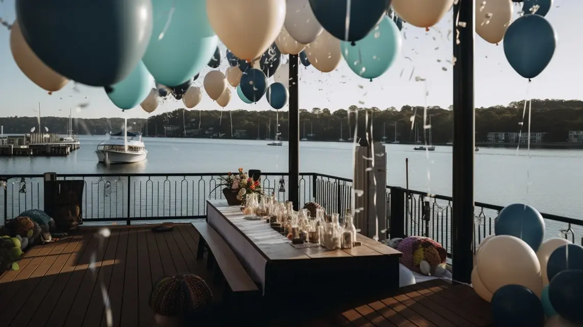 Waterfront Happy Birthday Decorations with Style - Outdoor Birthday Decorations | Laravel