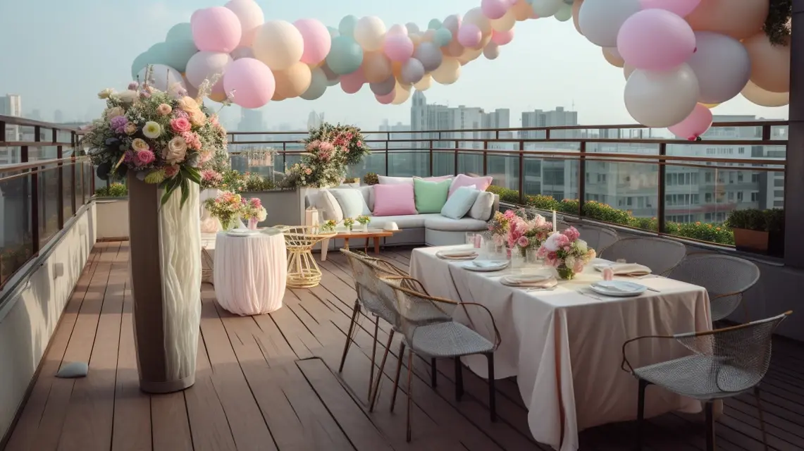 Breezy Terrace Happy Birthday Decorations to Try - Outdoor Birthday Decorations | Laravel