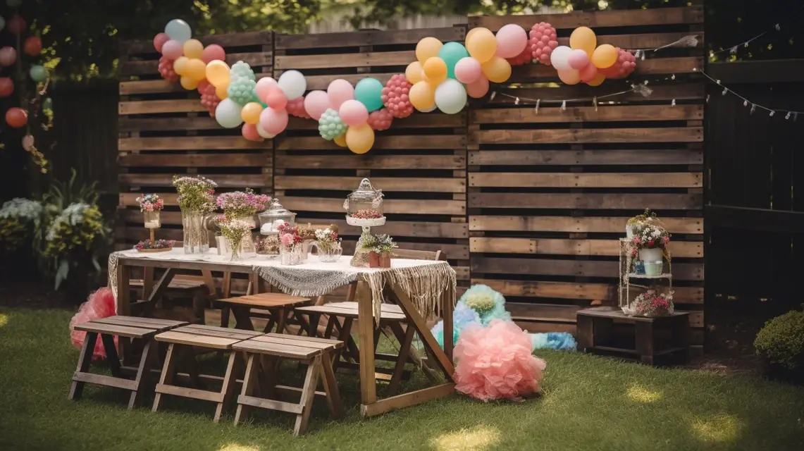 Pallet Backdrops for Outdoor Happy Birthday Decorations - Outdoor Birthday Decorations | Laravel
