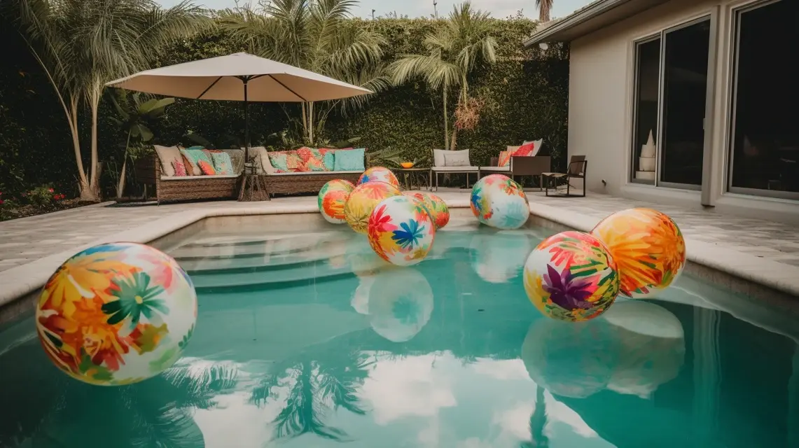 Tropical Pool Float Happy Birthday Decorations - Outdoor Birthday Decorations | Laravel