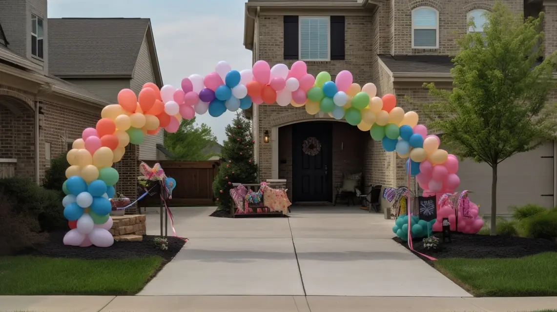 Driveway Welcome Happy Birthday Decorations Setup - Outdoor Birthday Decorations | Laravel