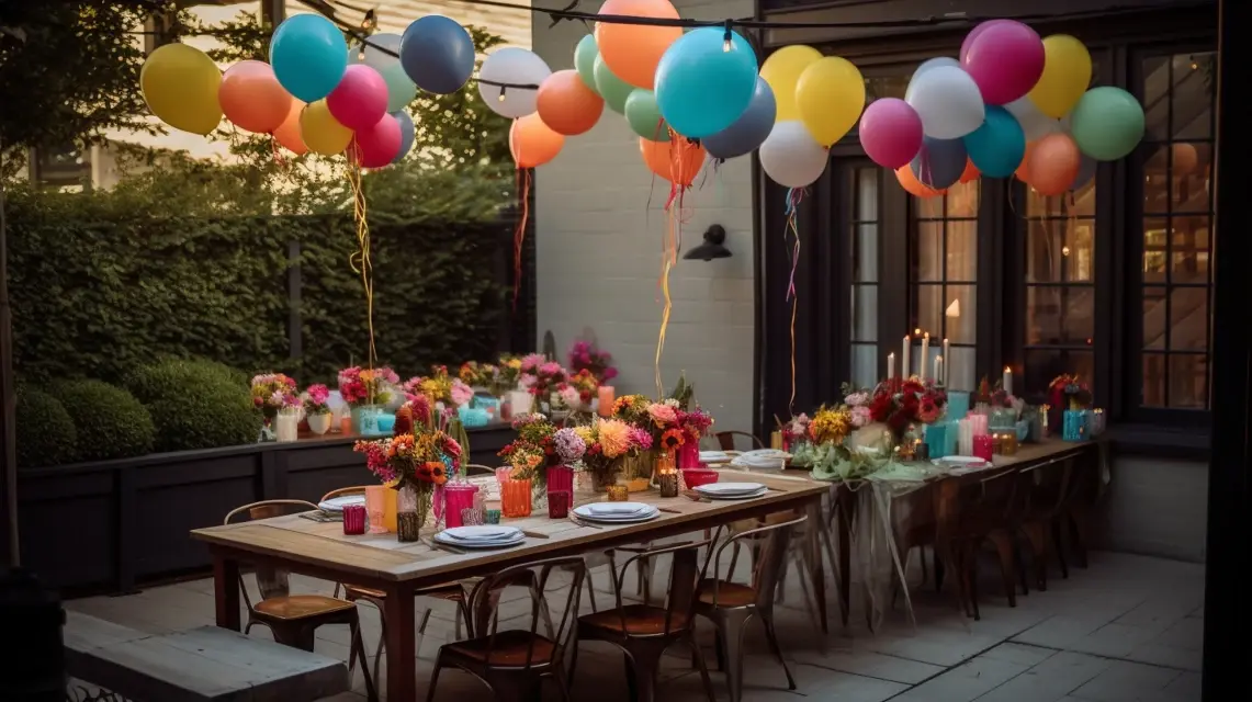 Outdoor Dining Tables for Happy Birthday Decorations - Outdoor Birthday Decorations | Laravel