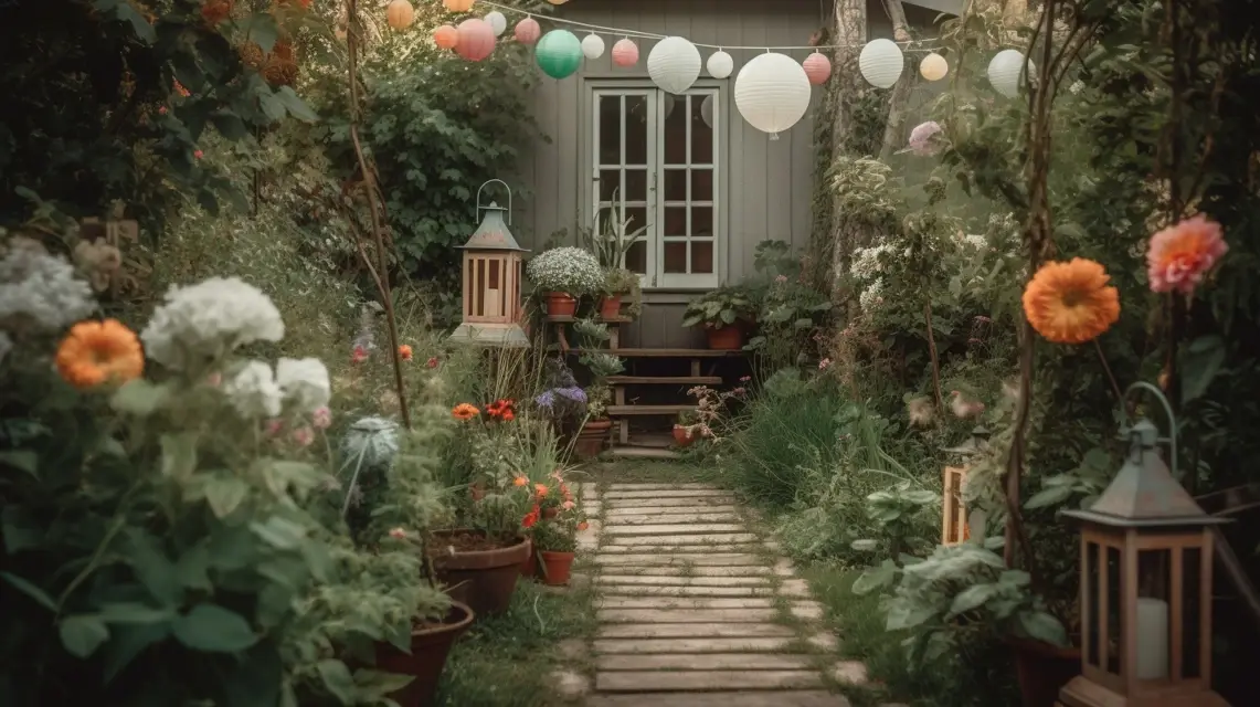 Cottage Garden Path Happy Birthday Decorations - Outdoor Birthday Decorations | Laravel