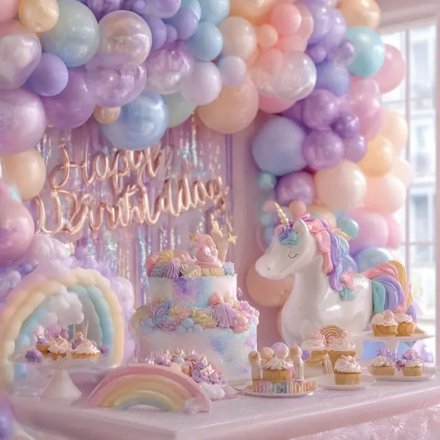 Unicorn Magic Happy Birthday Decorations Kids Adore - Kids Birthday Decorations | Laravel