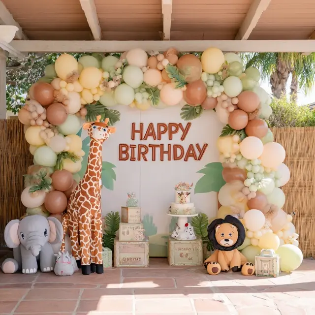 Zoo Animal Happy Birthday Decorations Toddlers Love - Kids Birthday Decorations | Laravel