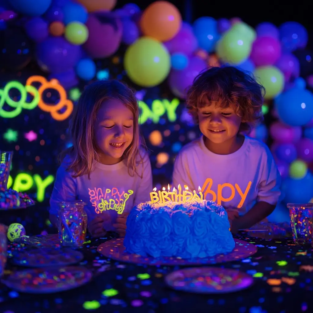Glow-in-the-Dark Happy Birthday Decorations for Kids - Kids Birthday Decorations | Laravel