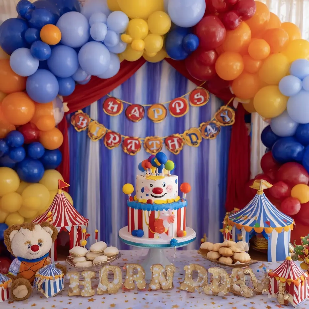 Magical Circus Happy Birthday Decorations for Kids - Kids Birthday Decorations | Laravel